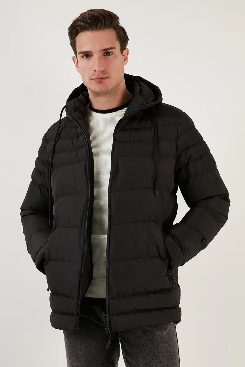 Buratti Water Repellent Slim Fit Cold and Wind Resistant Hooded Puffer Coat Men's Coat 649005