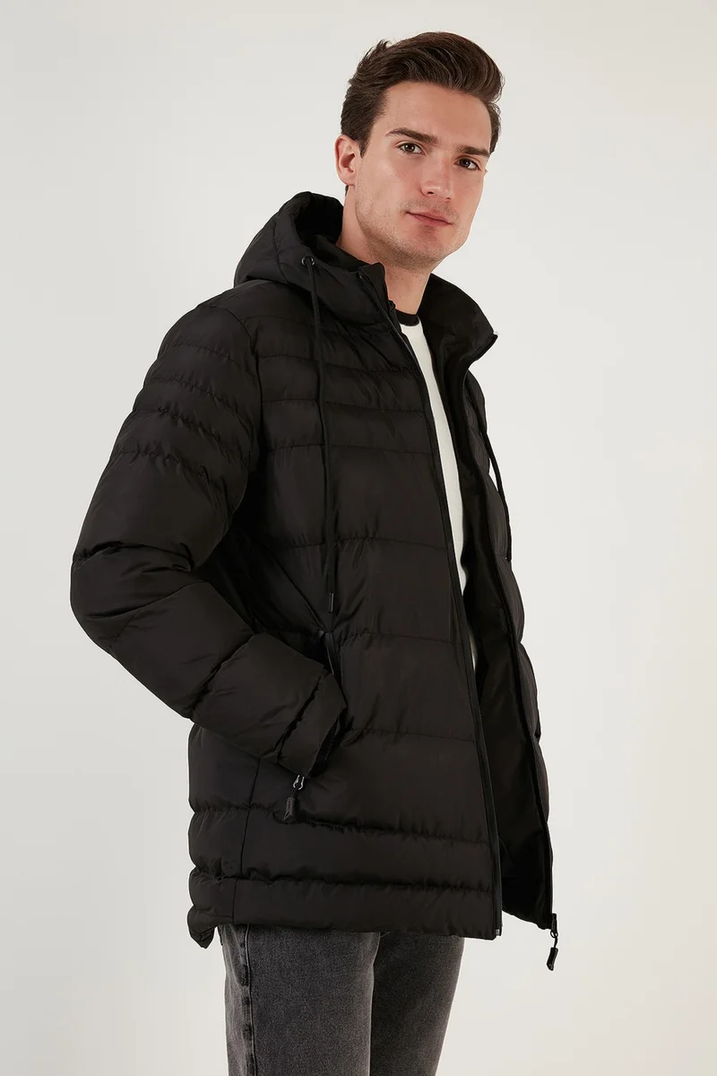 Buratti Water Repellent Slim Fit Cold and Wind Resistant Hooded Puffer Coat Men's Coat 649005