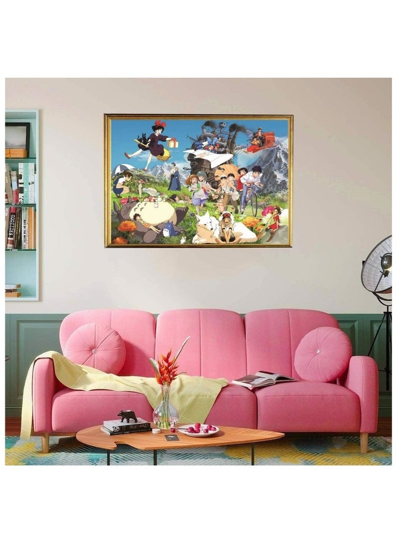 Puzzles 1000-Piece Cartoon Anime Puzzle – Flat Paper Jigsaw - Image 2