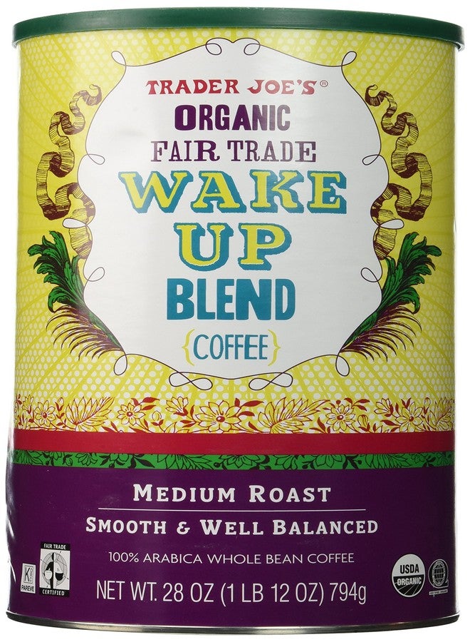 ترايدر جويز قهوة Trader Joe's العضوية للتجارة العادلة، مزيج Wake Up، 28 أونصة - Image 1