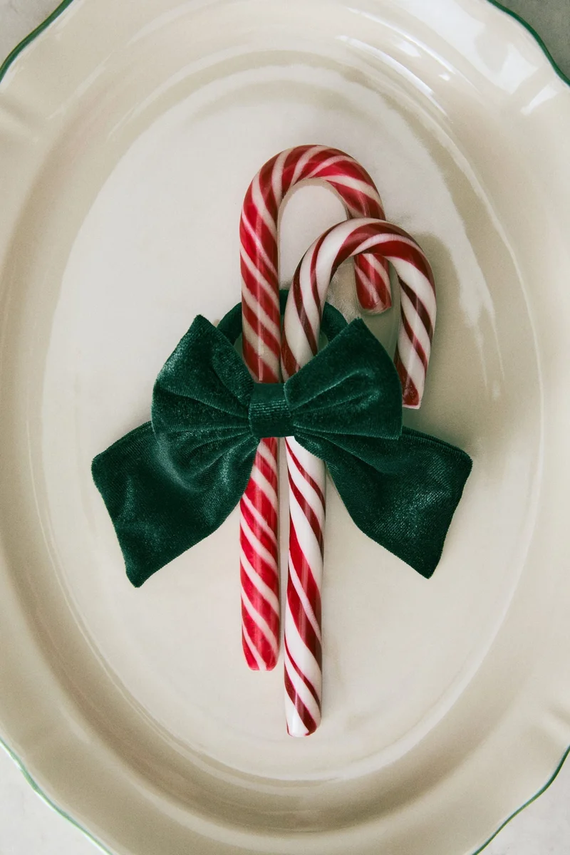 H&M 4-pack velvet napkin rings