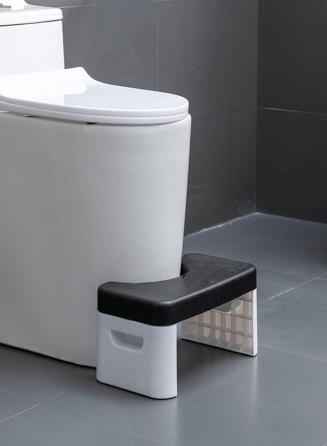 Soulagers Toilet Stool, Folding Step Stool, Squatting Potty, Bathroom Poop Stool, Potty Chair, Squatting Aid, Bathroom Step for Adults Only(Black-A) - Image 3