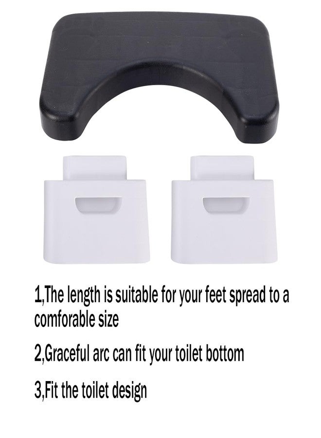 Soulagers Toilet Stool, Folding Step Stool, Squatting Potty, Bathroom Poop Stool, Potty Chair, Squatting Aid, Bathroom Step for Adults Only(Black-A) - Image 4