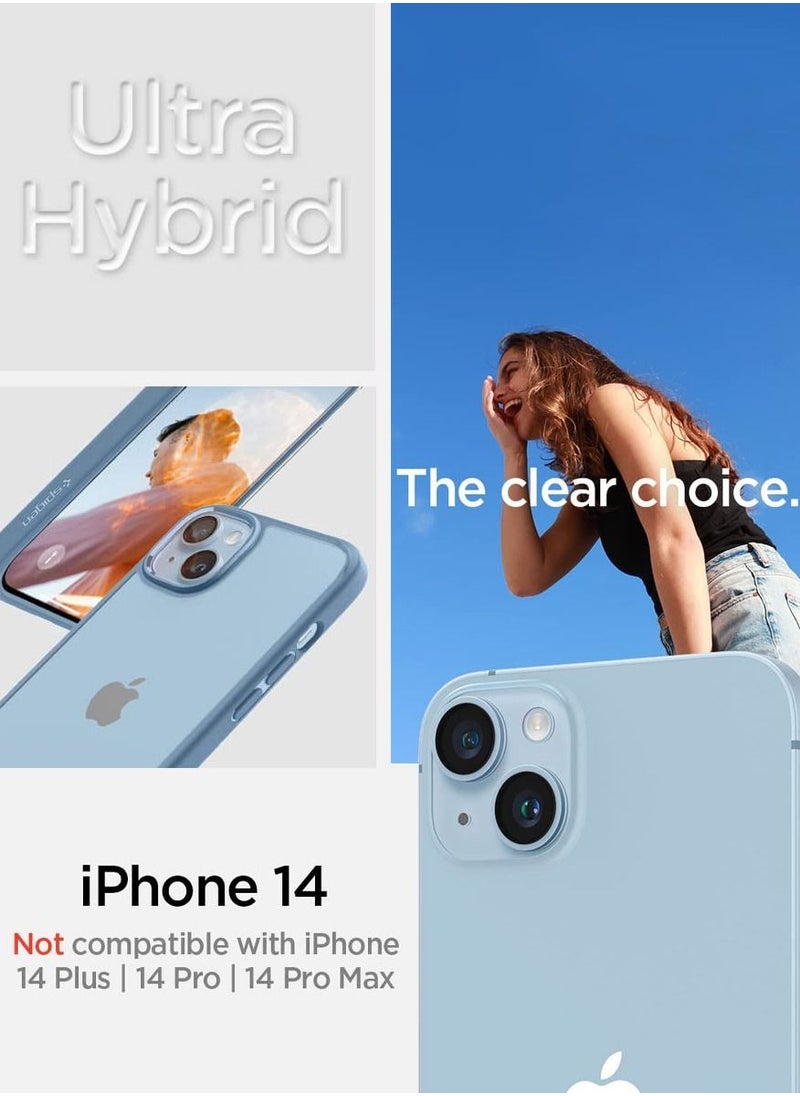 Spigen Ultra Hybrid for iPhone 14 Case Cover - Sierra Blue  - Image 2