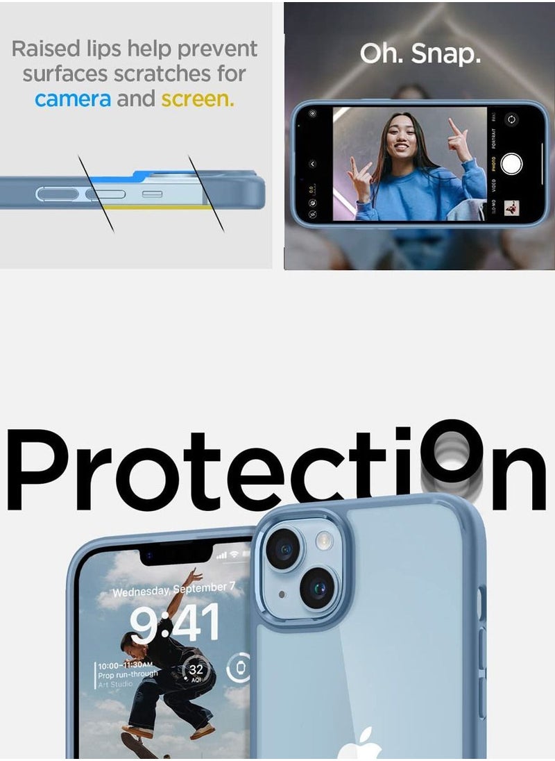 Spigen Ultra Hybrid for iPhone 14 Case Cover - Sierra Blue  - Image 4