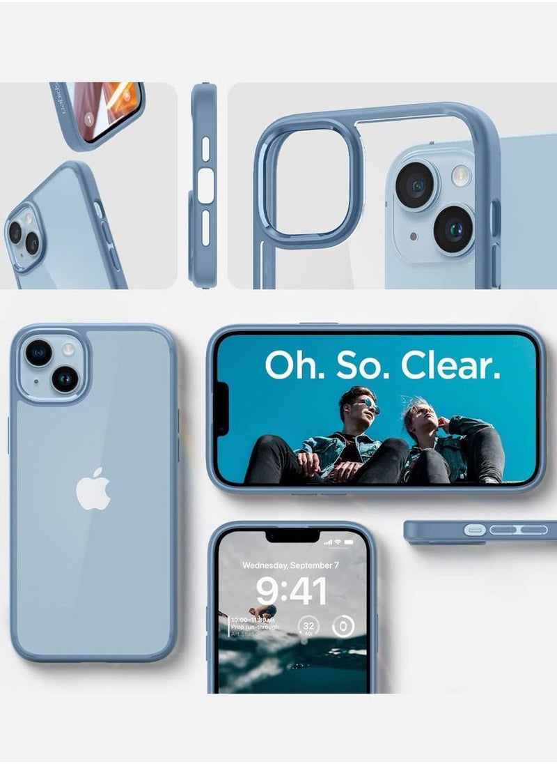 Spigen - Ultra Hybrid for iPhone 14 Case Cover - Sierra Blue - Image 1