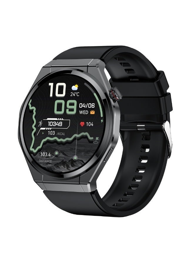 G-Tab GTR7 Smartwatch AMOLED Display Bluetooth Calling Health Monitor Ultra Thin 7.0mm Design AI Voice Assistant Full Touch Screen Fitness Tracker with Sleep Tracking Heart Rate Monitor Long Battery 30 Days Standby Compatible with Android iOS - Image 1