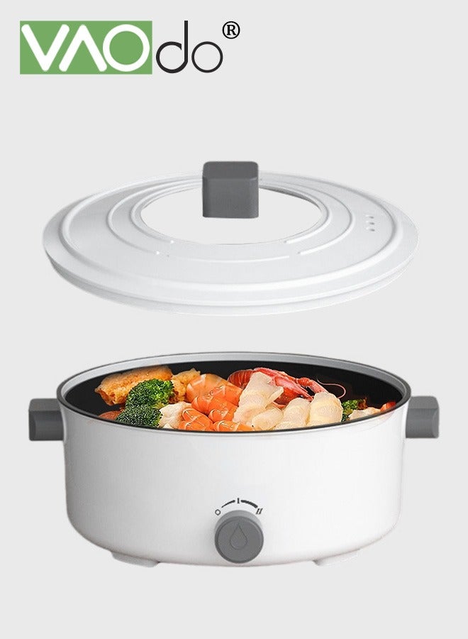 فاو دو 4L Multifunctional Pot for Cooking 1000W Rapid Noodles Electric Pot Non-Stick Frying Pans for Steak Egg Ramen Oatmeal with Dual Power Adjustment ver-Heating and Boil Dry Protection Pan  - Image 1
