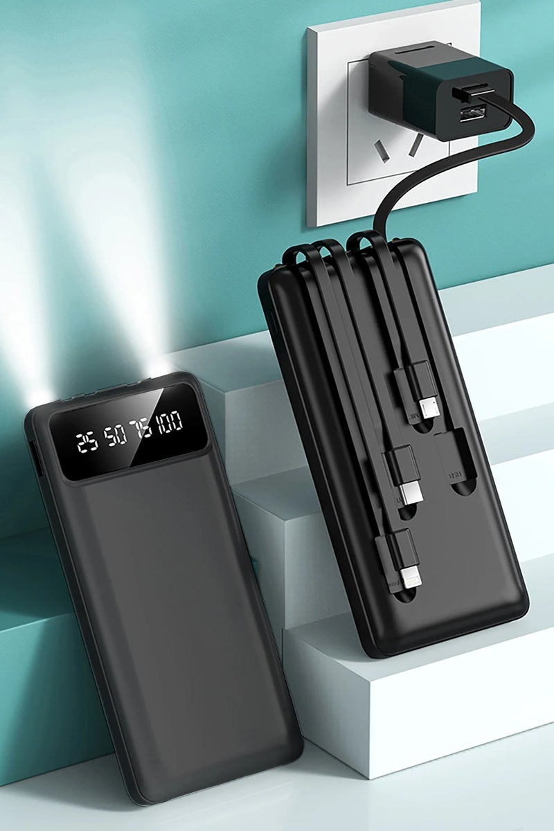 Ultra High-Capacity 20,000mAh Power Bank – Dual USB Output – LED Display – Fast Charging – Portable & Travel-Friendly