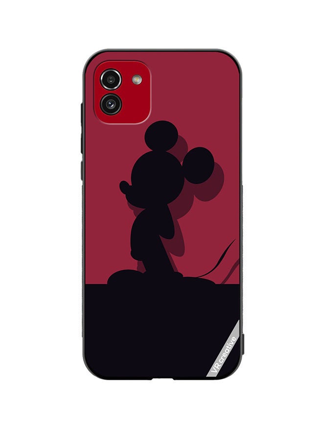 VR CREATIVE Protective Case Cover For Samsung Galaxy A03 Mickey Red Design Multicolour - Image 1