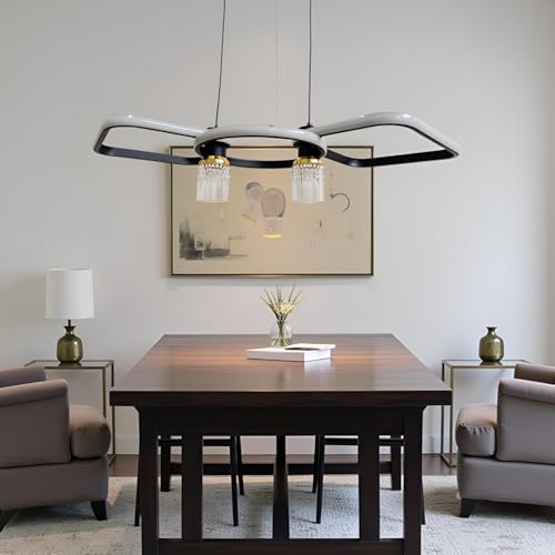 Lyse Decor Chandelier Light for Dining Table, Jhoomar for Home, Jhumar for Bedroom, Office Hanging Lamps, Jhoomar for Drawing Room and Hanging for Restaurant Tables (Black) - Image 5