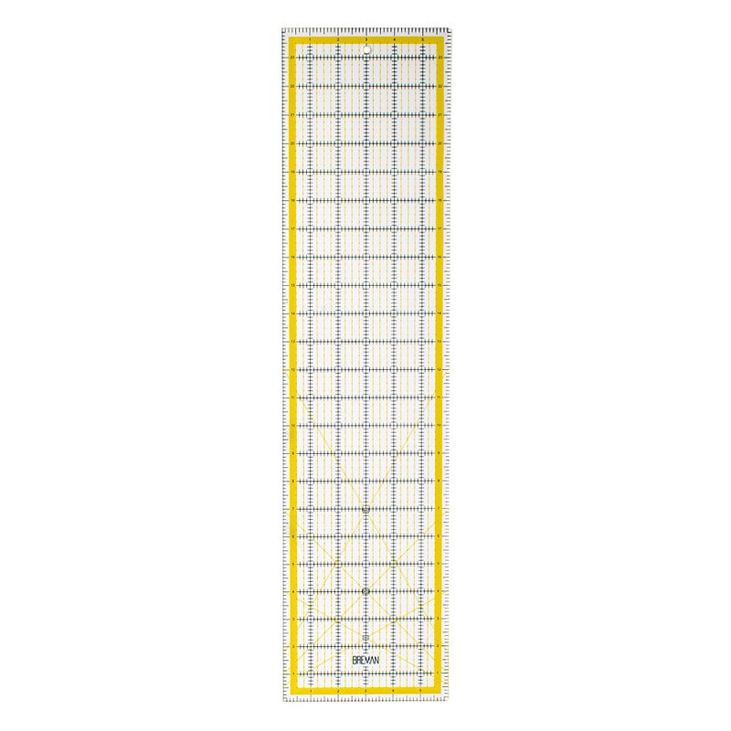 Breman Precision Quilting Rulers 6x24 Inch Clear Acrylic Rulers for Quilting and Sewing LaserCut Edge EasyRead Grid Lines Angled Markers Fabric Guide for Left RightHanded Users