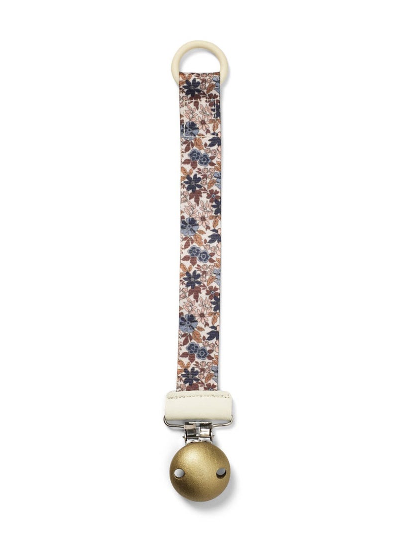 Elli Junior Elodie Details -Pacifier Clip Wood - Blue Garden - Image 1