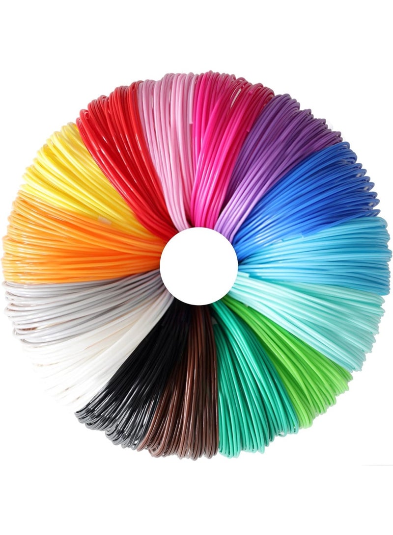 TIGER 3D Printer PLA Filament Refill Pack – 15 Vibrant Colors, 1.75mm, 150ft Total, Smooth Durable Material for Drawing, Prototyping & Creative Projects, Easy-Feed, Compatible with 3D Printing Pens, Home & School DIY - Image 2