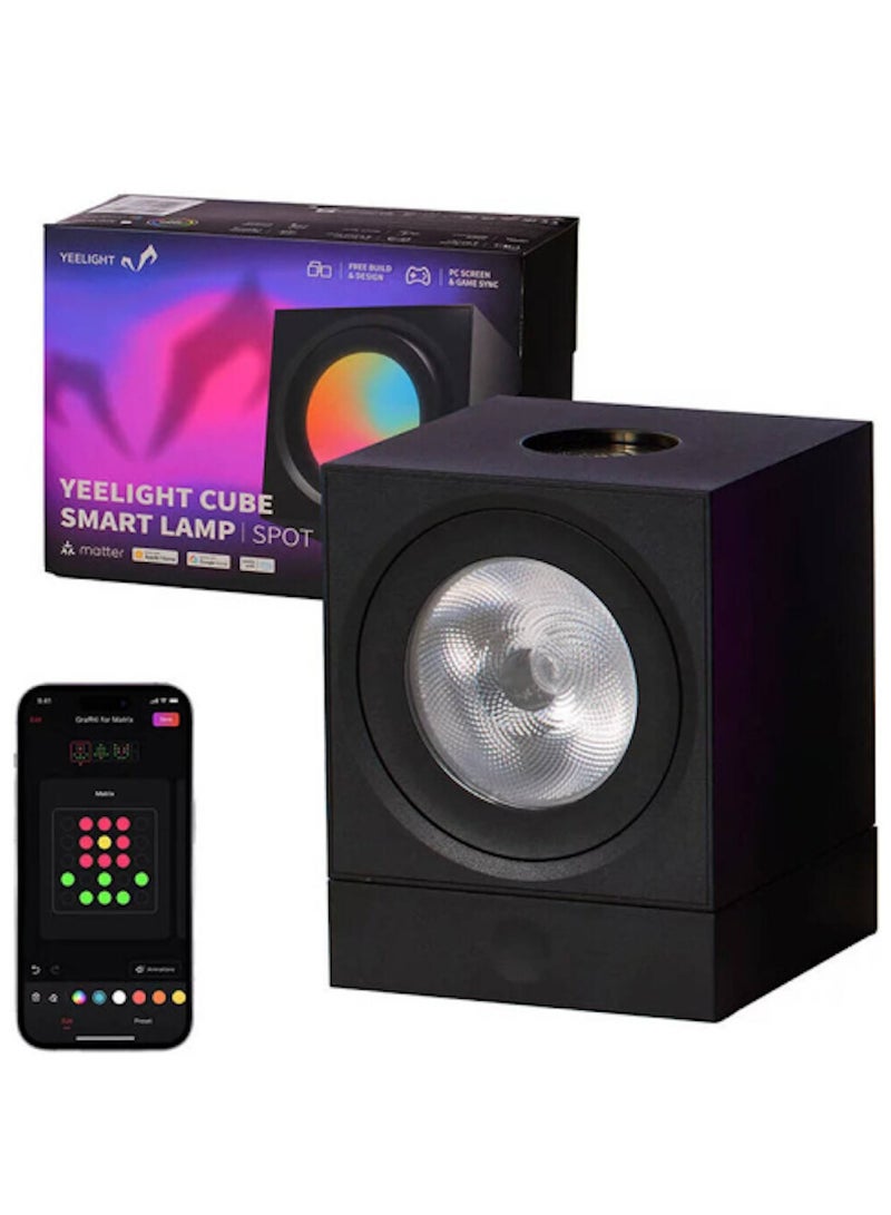 يلايت Yeelight Cube Light Smart Gaming Lamp Black  | YLFWD-0008 - Image 1