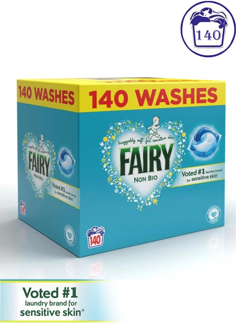 Fairy Non-Bio 140 Washes Professional Detergent Washing Powder For Tough Stain Removal And Whitening  - Image 1