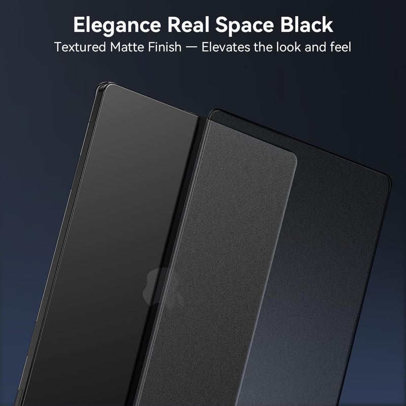 EooCoo Case Compatible with MacBook Pro 14 inch M5 2026-2021 M4 M3 M2 M1 Pro/Max Chip, Official Color-Matched Armor, Frosted Hard Shell Cases with Keyboard Cover, Screen Protector - Matte Space Black - Image 2
