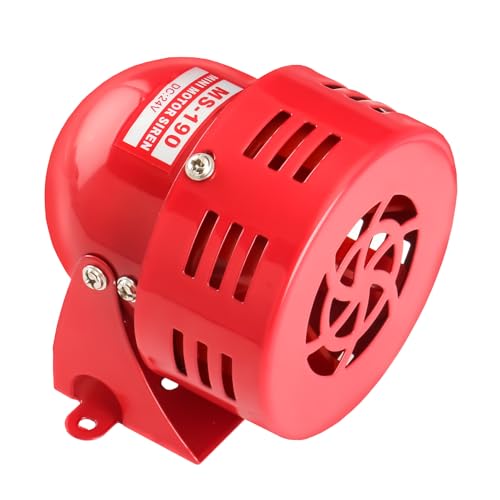 Baomain Alarm Sound Motor High Power Buzzer Siren DC 24V 120DB 2.20A MS-190 (24V DC) - Image 1