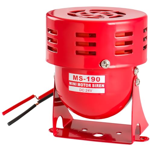 Baomain Alarm Sound Motor High Power Buzzer Siren DC 24V 120DB 2.20A MS-190 (24V DC) - Image 2