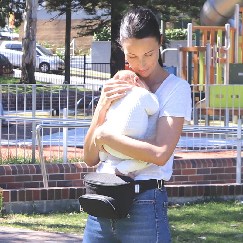 Suessie Fanny Pack Diaper Bag - with Baby Changing Pad & Waterproof Wipes Pocket - Stroller Organizer - Image 5