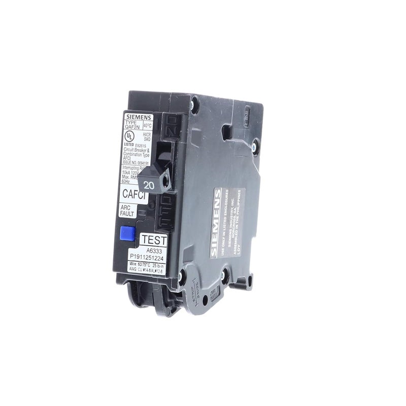 SIEMENS 20 Amp 1Pole Combination Type AFCI PlugOn Neutral Circuit Breaker  - Image 1