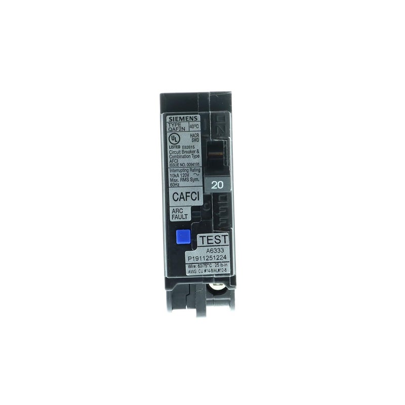 SIEMENS 20 Amp 1Pole Combination Type AFCI PlugOn Neutral Circuit Breaker  - Image 2