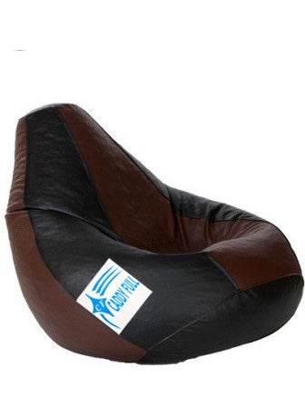 caddyFull caddyFull Large Bean Bag Without Beans Black and Brown 