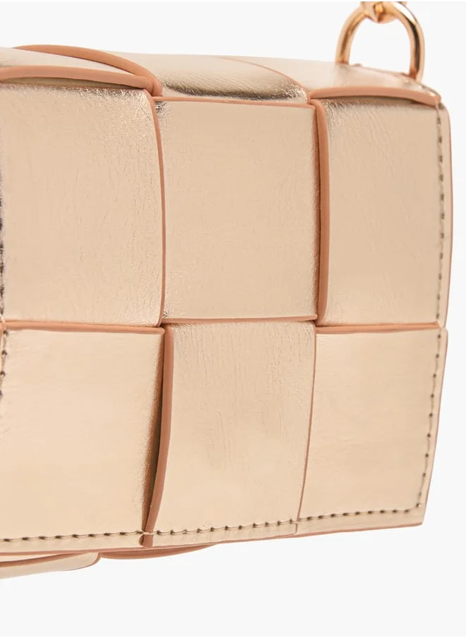 Flora Bella By Shoexpress Girls Textured Crossbody Bag With Detachable Strap And Flap Closure Ramadan Collection