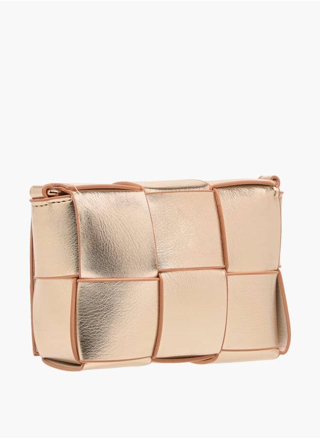 Flora Bella By Shoexpress Girls Textured Crossbody Bag With Detachable Strap And Flap Closure  - Image 3
