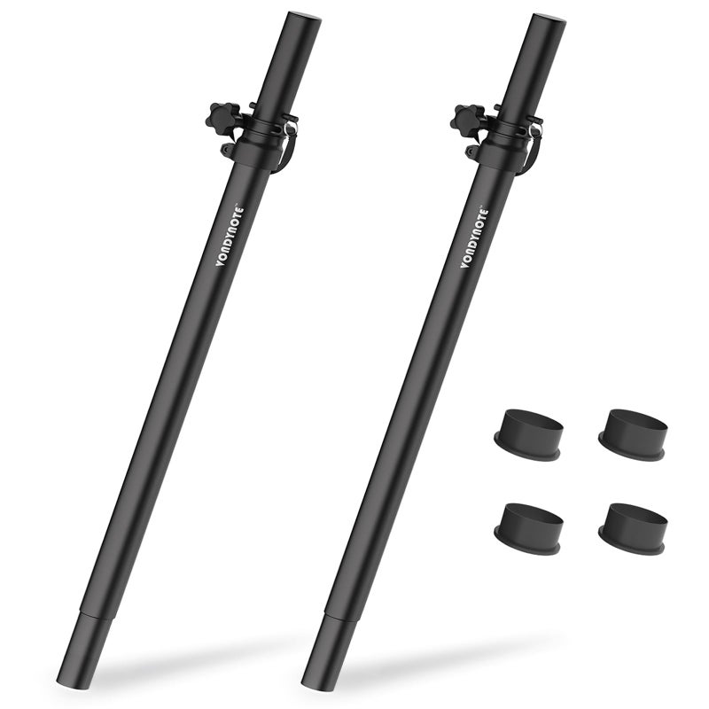 Vondynote Set of 2 Speaker Poles for Subwoofer Extended Speaker Pole Only Fits Subwoofers with 35mm Pole Mount, 32.8"-51.1" Height Adjustable - Image 1