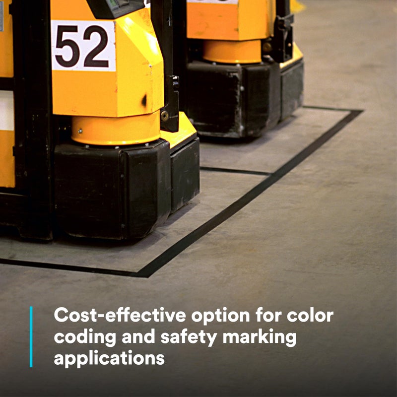 3M Vinyl Tape 764, General Purpose, 2 in x 36 yd, Red, 1 Roll, Light Traffic Floor Marking Tape, Social Distancing, Color Coding, Safety, Bundling - Image 2