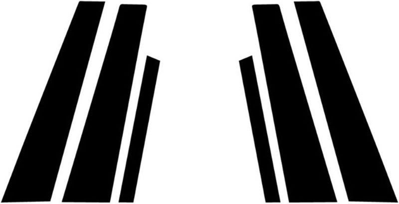 QASULER Glossy Black Pillar Post Trim for Jaguar XF and XE - Image 1