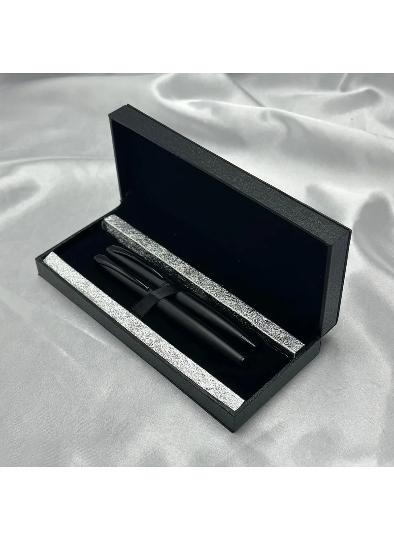 Forzacase Double Classic Boxed Metal Rollerball Pen Set of 2 Ballpoint Pens - FC506