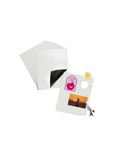 Kalon A4 Printable Magnet Sheets, Inkjet Printable Glossy paper A4, White Design & Print, Magnetic Sheets, Magnetic Paper for Inkjet Printers, 10 Sheets  - Image 1