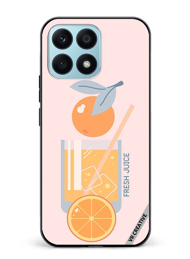 VR CREATIVE Protective Case Cover For Honor X8a Orange Juice Design Multicolour - Image 1
