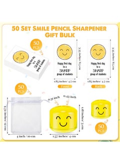 50 Sets Motivational Gifts Smile Face Pencil Sharpeners Crayon Sharpener Inspirational Card Organza Bag Stocking Stuffers For Class From Christmas Student Gifts Teacher - pzsku/Z8343A1B2CC0B16D4F40FZ/45/_/1731926284/5b6a71e2-0519-4ff6-8478-a5c748816f45