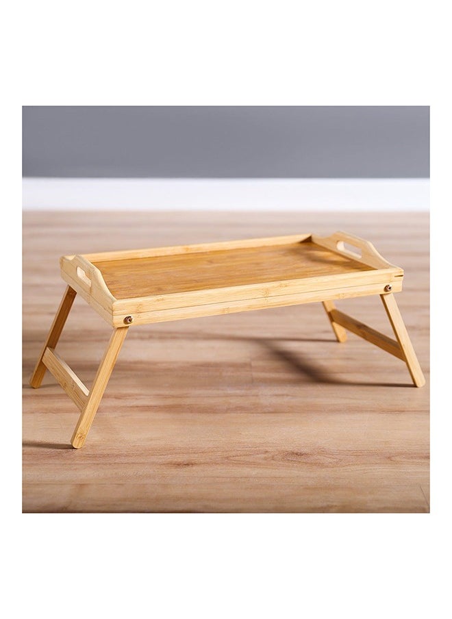 DANUBE HOME Loretta Bamboo Breakfast Table Bamboo Modern Houseware Serving Table L 50x31 X H 2cm Beige  - Image 1