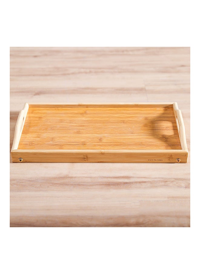 DANUBE HOME Loretta Bamboo Breakfast Table Bamboo Modern Houseware Serving Table L 50x31 X H 2cm Beige  - Image 4