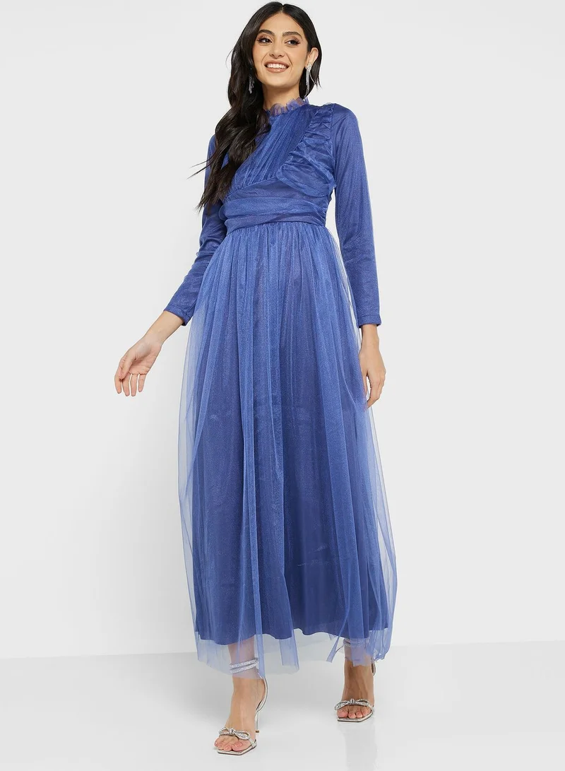 Khizana Tulle A-Line Dress