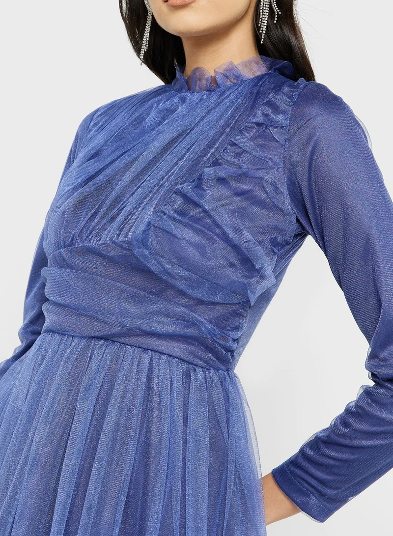 Khizana Tulle A-Line Dress