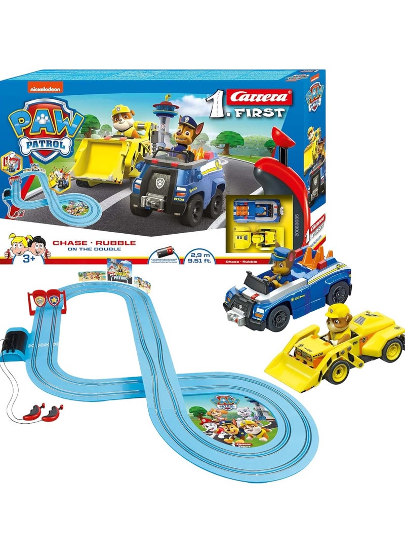 Carrera Paw Patrol Rubble Chase Track | 2.4M High-Speed Action Course | VZ Series for Dynamic Rescue Adventures - Image 1