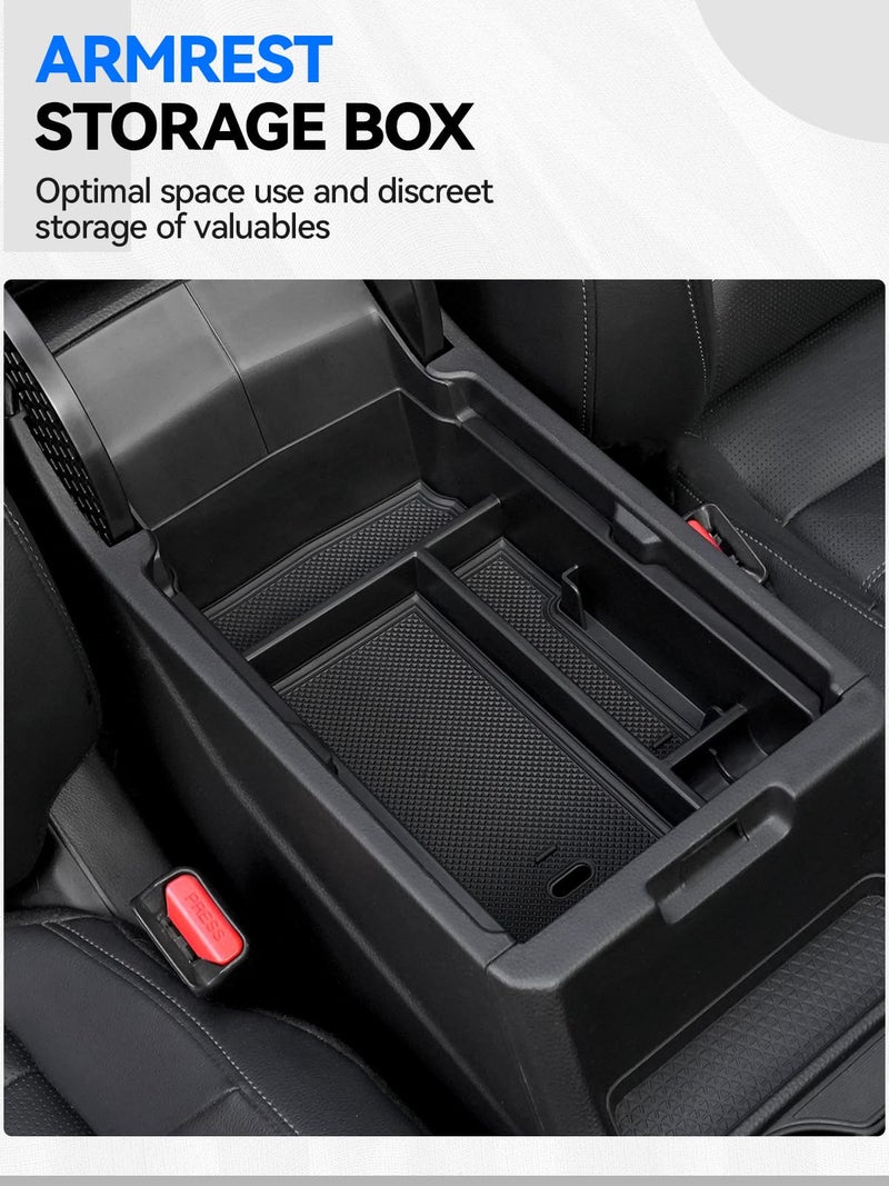 ELECFRESH 5PCS Center Console Organizer Tray for 2026 2025 2024 2023 Honda CRV Accessories, Armrest Storage Box and Drawer, Armrest Hidden Storage Box, Dashboard Organizer Tray and Cup Holder for Honda CRV - Image 3
