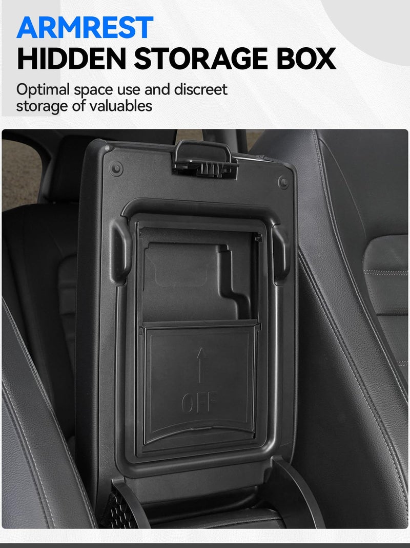 ELECFRESH 5PCS Center Console Organizer Tray for 2026 2025 2024 2023 Honda CRV Accessories, Armrest Storage Box and Drawer, Armrest Hidden Storage Box, Dashboard Organizer Tray and Cup Holder for Honda CRV - Image 5