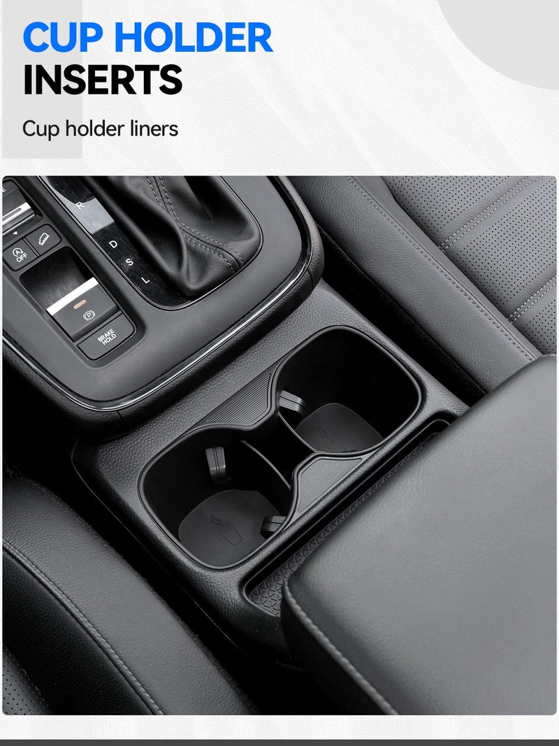 ELECFRESH 5PCS Center Console Organizer Tray for 2026 2025 2024 2023 Honda CRV Accessories, Armrest Storage Box and Drawer, Armrest Hidden Storage Box, Dashboard Organizer Tray and Cup Holder for Honda CRV - Image 2