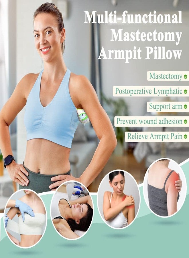 KAAMOS Lymphedema Axilla Pillow Mastectomy Post Breast Surgery Pillow Armpit Lumpectomy Post Mastectomy Recovery Breast Pillow for Sleeping Mastectomy Wedge Underarm Pillow for Pain Relief (1PCS) - Image 4