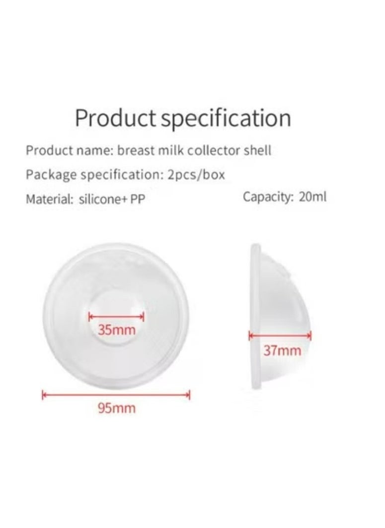 Filly Breast Milk Collector Breast Shells Breast Milk Catcher 2 pack  - Image 3