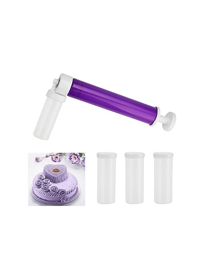 STCRAGUE DIY Cake Decorating Manual Airbrush Handmade Cake Decorating Tool with 4pcs Piping Piping for Cake Decorating Cupcake Dessert - Image 1