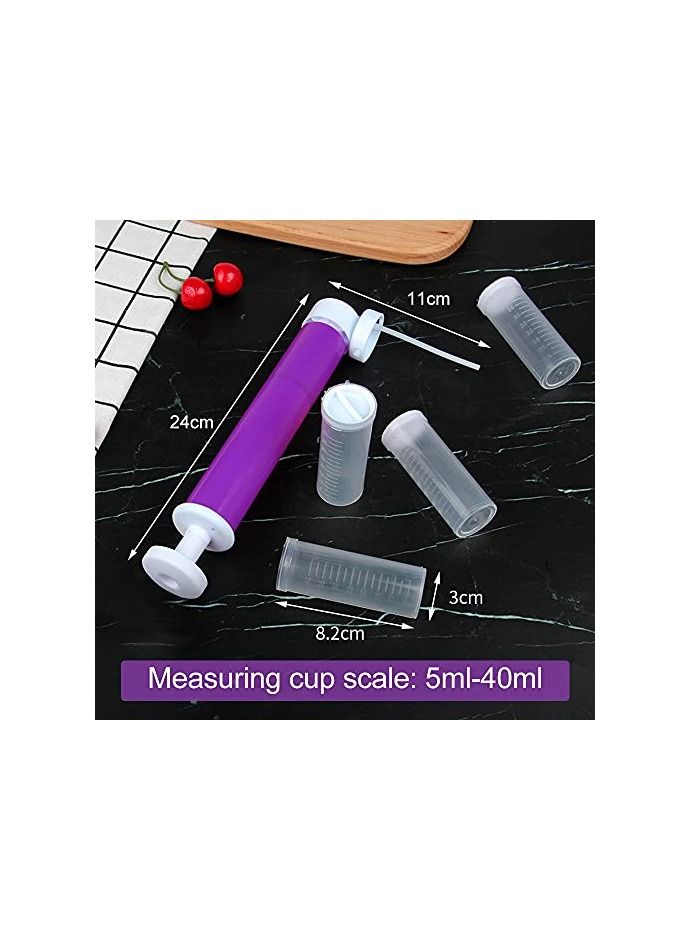 STCRAGUE DIY Cake Decorating Manual Airbrush Handmade Cake Decorating Tool with 4pcs Piping Piping for Cake Decorating Cupcake Dessert - Image 4
