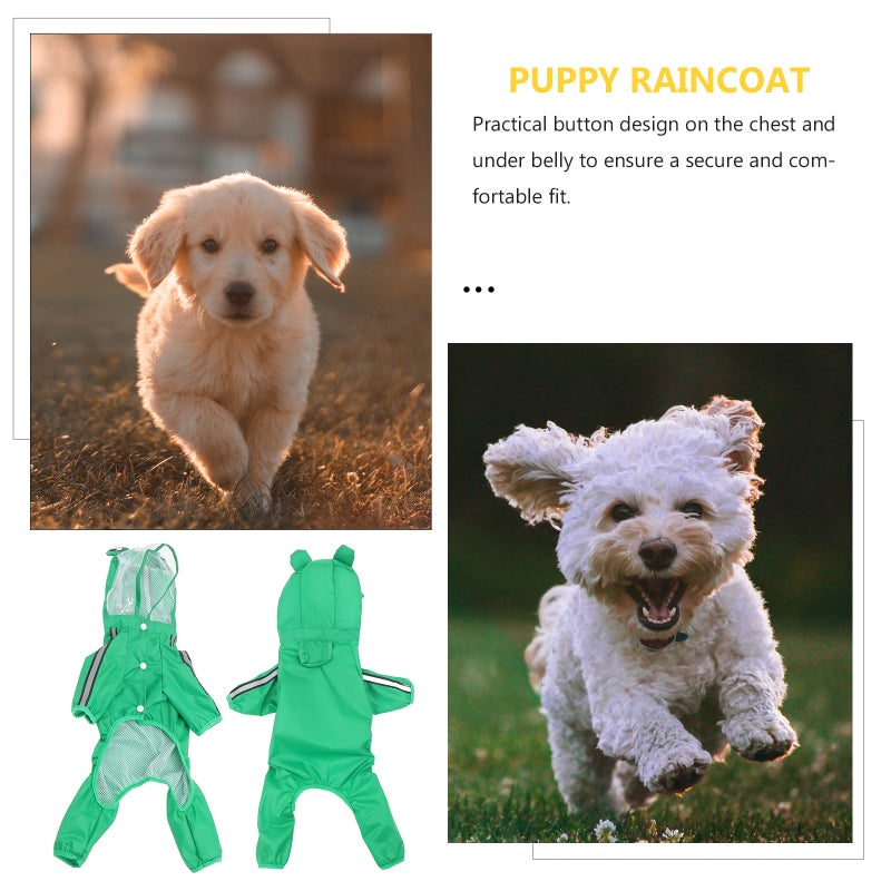 Dog Raincoat Puppy Rain Coat Pet Dog Hooded Rainwear for Outdoor Size 3XL - Image 4