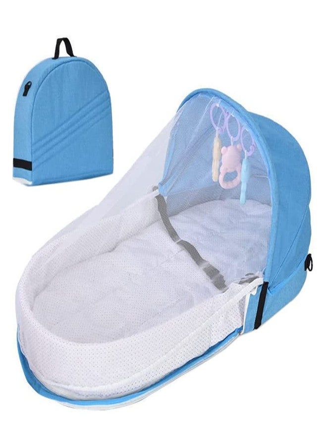 SFNTION Baby Travel Cot with Net Foldable Baby Tent Washable Crib Bionic Travel Bed Breathable Cradle Cot - Image 1